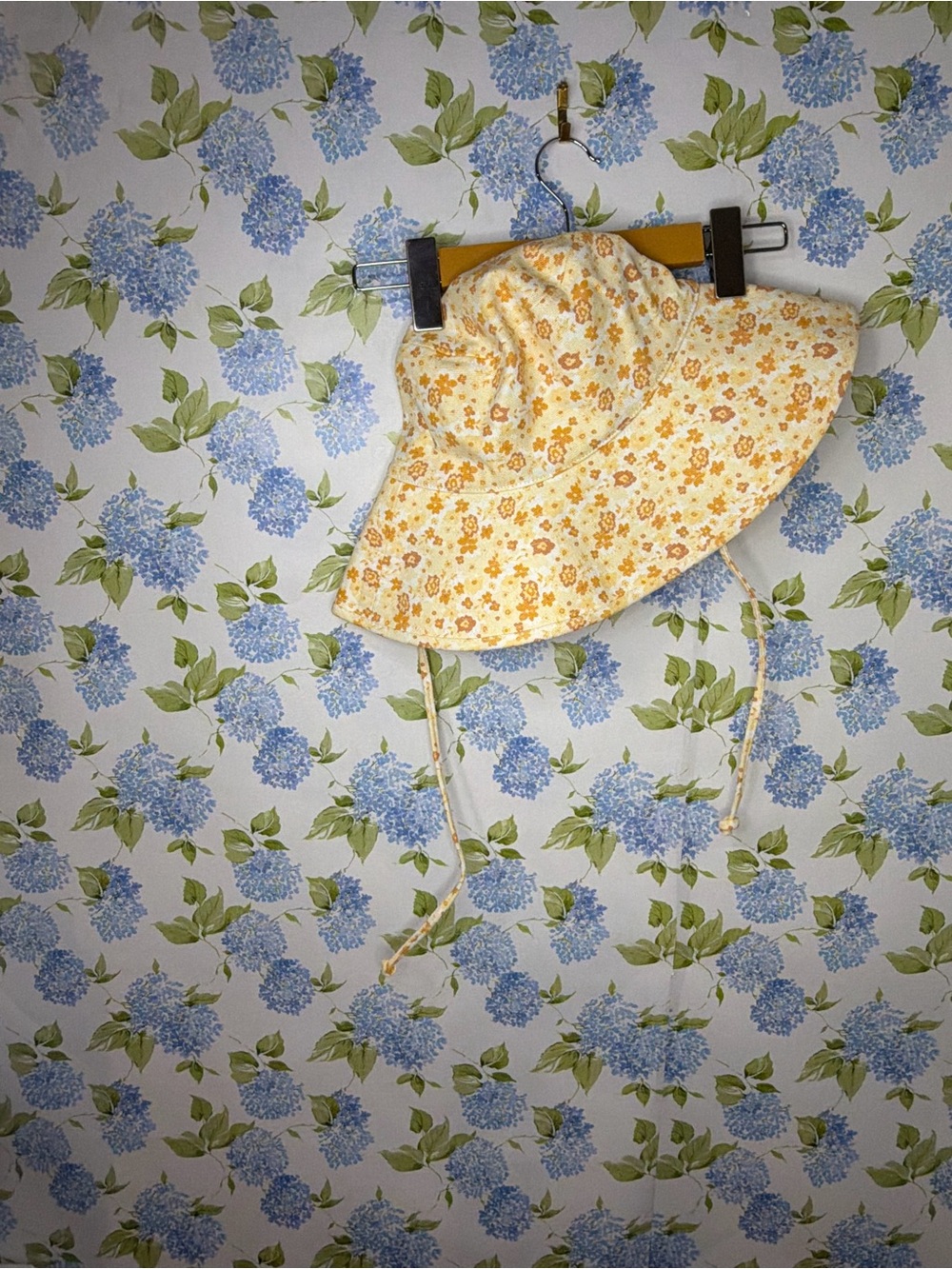 Lack Of Color Cream and Yellow Floral Sun Hat